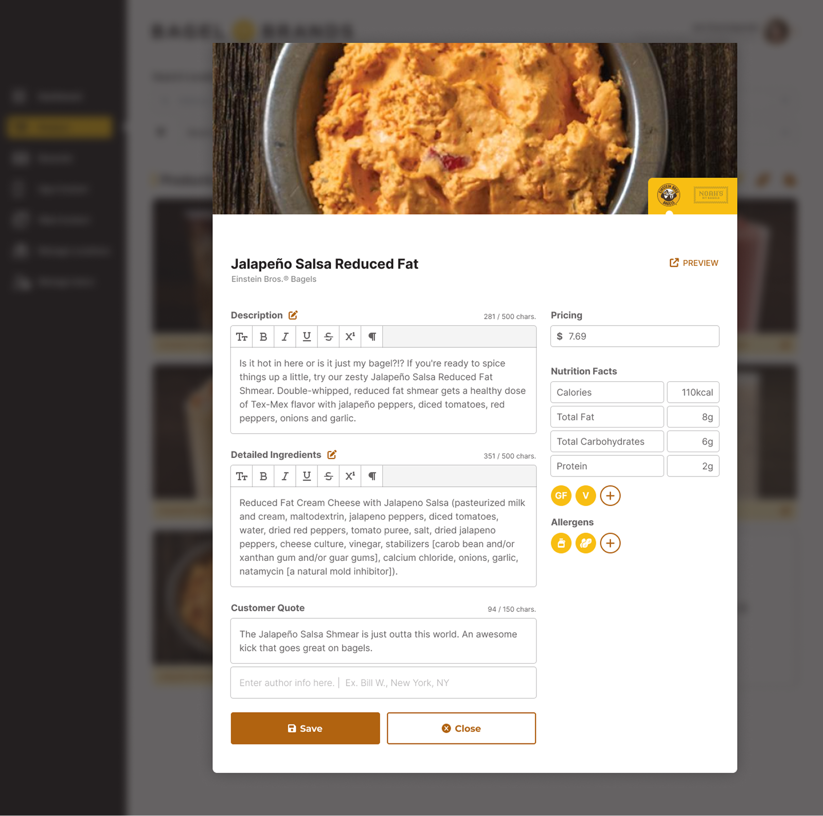 Product Detail Admin