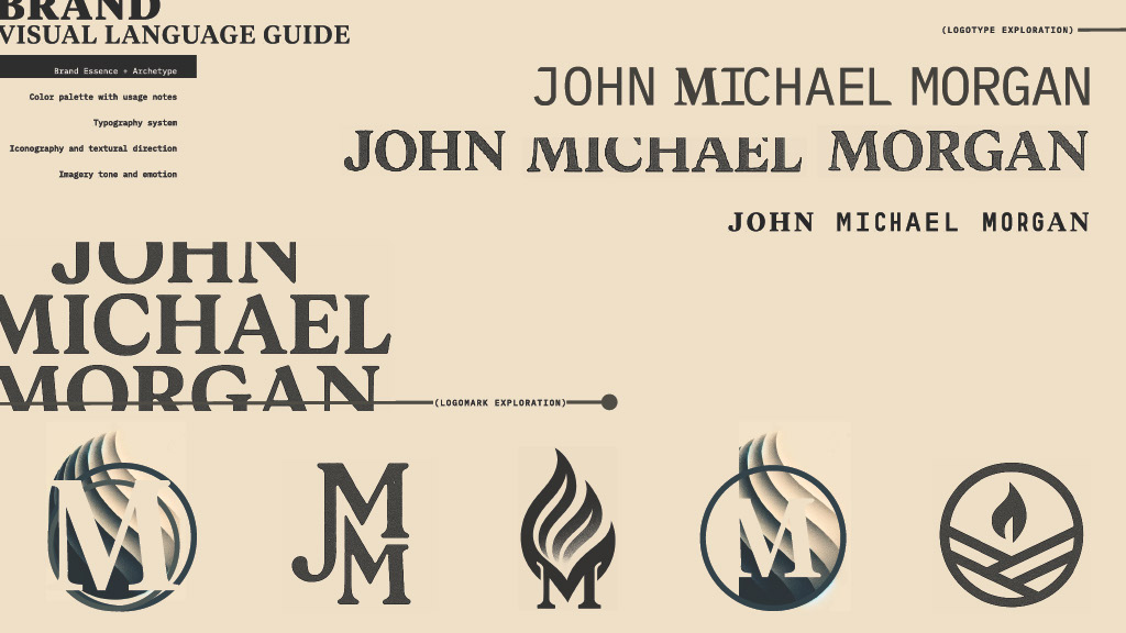 John Michael Morgan Logo Exploration
